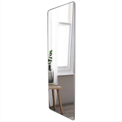 China Guaranteed Viable Quality Bamboo Wood Metal Design Furniture Standing Mirror for sale
