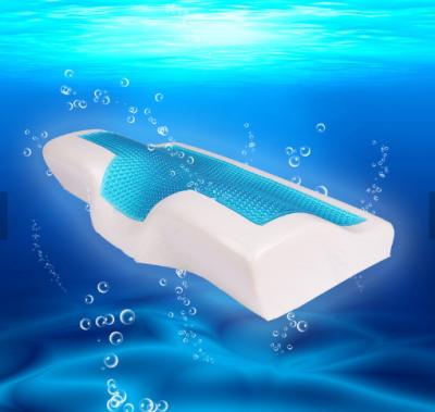 China Malti-functional Curved Anti Dust Mite Memory Foam Cervical Foam Pillow Comfortable Headrest Memory Foam Pillow for sale