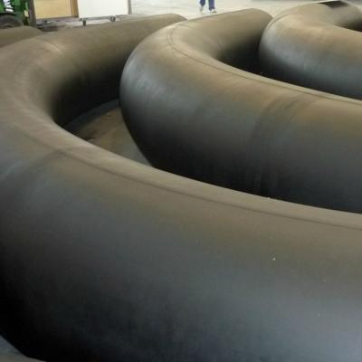 China Seamless Pipe Connection Carbon Steel API 5L GR.B 5D Bend DN150 SCH40 90 Degree Tangent Length 150mm Both Sides for sale