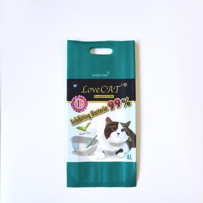 China Recyclable Chinese Printed Plastic Packaging Pouch Gusset Cat Litter Zipper Design Bag for sale