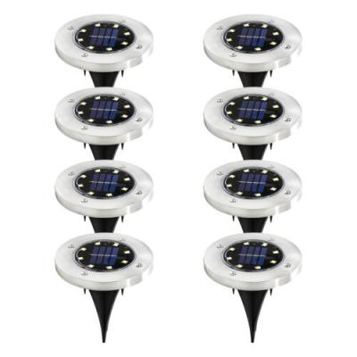 China Solar Garden LED Ground Lights Waterproof Underground Sensing Landscape Lights Solar Garden Light for Garden Lawn Pathway for sale