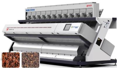 China 12 Chute Industrial Color Sorter Machine Waterfall Structure 800-1300Kg/h for sale