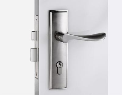 Chine Fermeture de porte en nickel satiné / porte de chambre fermeture de serrure en zinc à vendre