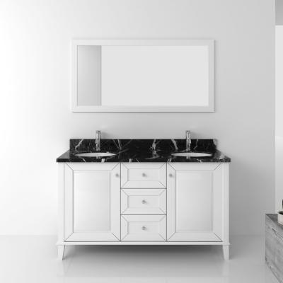 Chine Meubles sanitaires modernes Armoires de salle de bain avec double lavabo à vendre