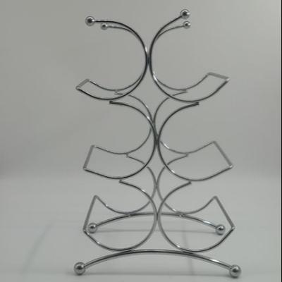 China Sustainable Rustic Home Modular Modern Stainless Steel Wine Rack for sale