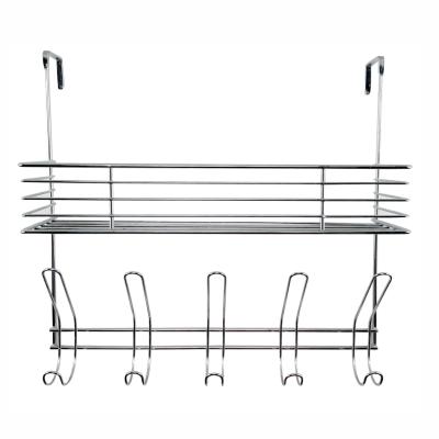 China Viable Over Door Hanger Hook Shelf Organizer Storage Rack for sale