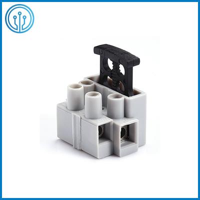 China UL94-V2 Rated Polyamide 66 M3 Screw 2 Pole Fuse Block Terminals FT06-2 32A 450V en venta