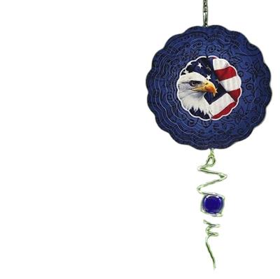 China CLASSIC Silent Stereo Rotating Wind Chime Rotating Crystal Glass Ball Ornaments Door Room Garden Decor Kid Gifts Wind Spinner for sale