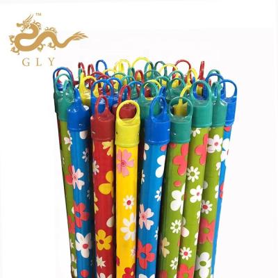 China Nanning GLY High Quality Garden PVC Coated Broom Handle With Plastic Hook for sale