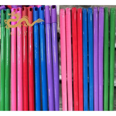 China Straight Guangxi GLY Sri Lanka Ribbed PVC Wooden Handle For Broom for sale