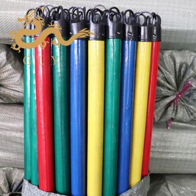 China Nanning GLY Straight PVC Coated Wooden Broom Handle Bangladesh Broom Stick for sale