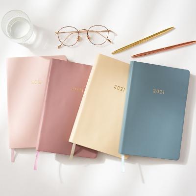 China Specialized 2022 Planner Softcover for A5 Business PU Leather Softcover Journal Sewing Diary for sale