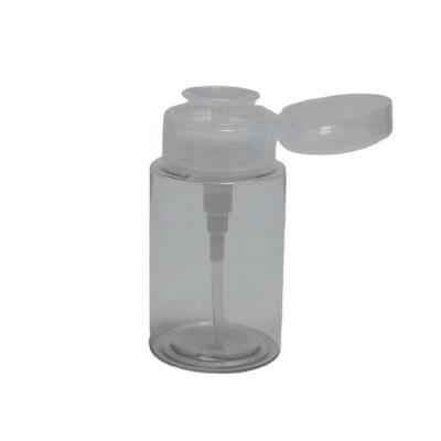 Chine 150 ml de PET plastique emballage cosmétique vernis à ongles pressé pompe bouteille pour démaquillant à vendre