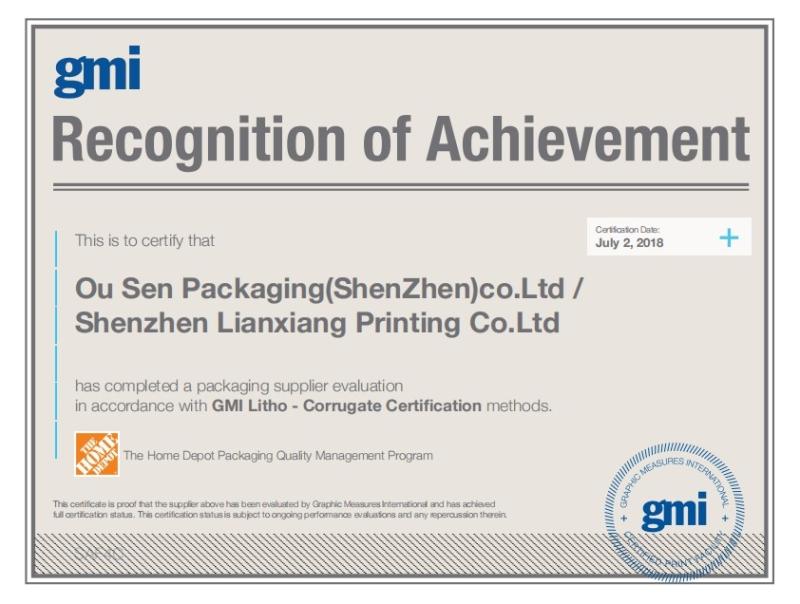 GMI - Shenzhen Lianxiangxin Packaging Co., Ltd.