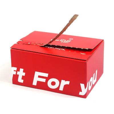 China Custom Easy Tear Strip Opening Seal Zipper Carton Box Corrugated Cardboard Boxes for sale