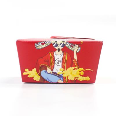 China Sandwich Food Delivery Packaging Box Four Sided Kraft Paper Rigid Boxes à venda