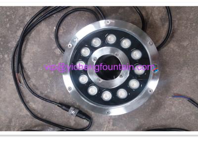China la fuente subacuática superficial de los SS del cuerpo de 180m m Alu enciende el tipo 12X3W DC24V del control DMX512 en venta