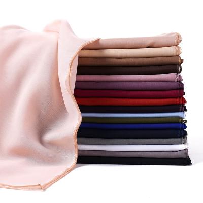 China New Cotton Factory Sale Simple Square Scarf Hijab For Women for sale