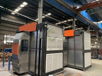 China 200/200D Cage / Cabin Passenger Hoist Single Cage Building Material Hoist Construction Elevator à venda
