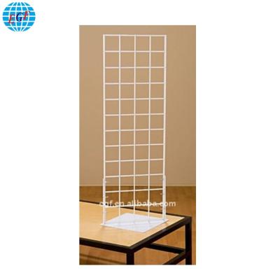 China Table top or worktop & KD Metal Mesh Wire Grid Display Stand Holder Table Shelf For Hanging Hook for sale