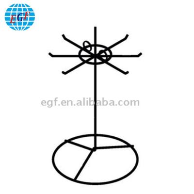 China turning & wholesale countertop or necklace earring table jewelry turn counter black metal wire display rack for shopping for sale