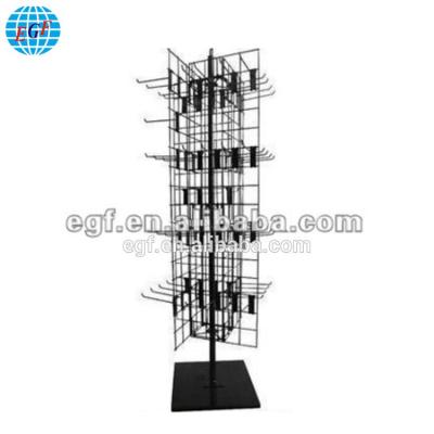 China With Revolving Sign Holder 4 Sided Metal Floor Display Rackwith Sign Holder for sale