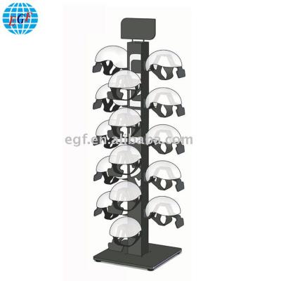 China Free Hot Sale Metal Helmet Display Stand Rack Supermarket for sale