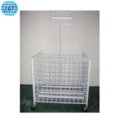 China hot sale sports pillow ball bin metal wire display stand rolling rack EGF-46505022 for sale