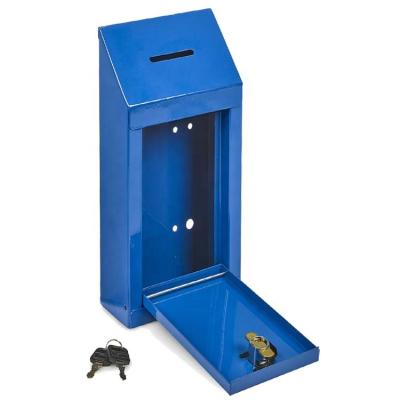 China Welded Easy Wall Mounting Metal Donation Box And Collection Box for sale