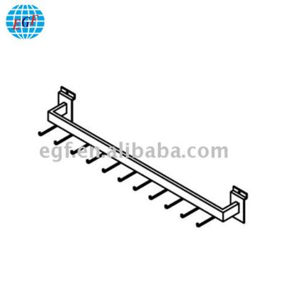 China Supermarket Metal Security Slatwall Belt Hanger Hooks And Tie Buckle For Display Rack for sale