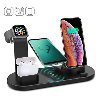 China Low Tension Protection 3 in 1Portable Wireless Charger for iPhone Mobile and Earphone for sale