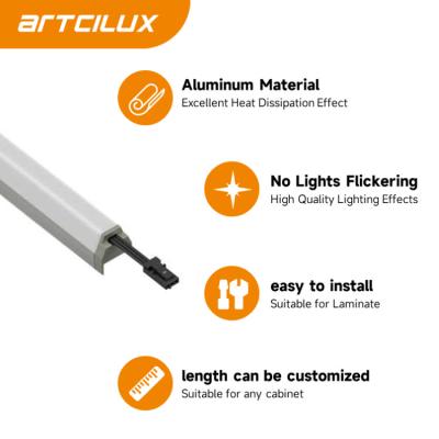 China Natural White Cabinet LED Light with Adhesive Installation Method SMD2219/160pcs/m for sale