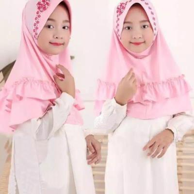 China Polyester Fashionable Muslim Children Hijabs Hijabs Child Baby Hijabs High Quality Children 0-3 Years for sale