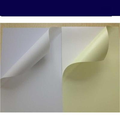 China 0.5mm Self-Adhesive Rigid Transparent PET Film Top PVC Sheet for Album / Self Adhesive PVC for sale