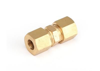 Китай Compression Tube Pipe Fitting Brass Straight Coupling OD Connector продается