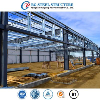 China Estrutura de aço Construção metálica Edifício industrial pré-fabricado de metal para armazém/atelier/escritório à venda