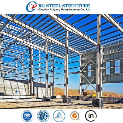 China Edifício de metal pré-fabricado Estrutura de aço leve Armazém de escritório Para personalização à venda