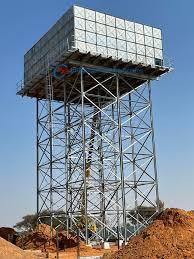 China HDG Galvanized Steel Panels Bolted Assembled 30000 Liters Water Tank Stands On Tower for sale