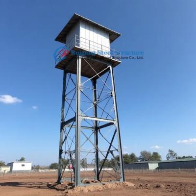 China Hot Dip Galvanized Steel Frame Structure Rain Water tank Stand Tower For Africa Prefabricated Metal Building for sale
