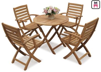 China Rectángulo/sistemas redondos/del cuadrado de plegamiento de la tabla y de madera sólida de las sillas del jardín de los muebles en venta