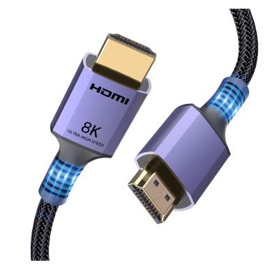 China High Speed Transmission Signal High Speed Video Braided Cord-4K@120Hz Speed Braided Digital Video Cable igh 8K@60Hz Compatible With Fire TV for sale