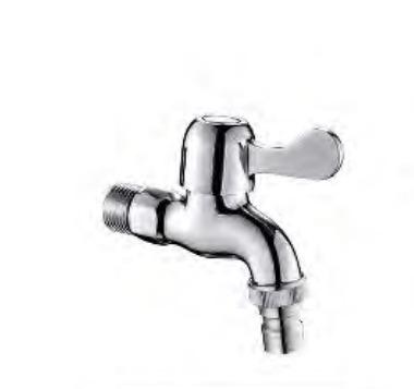 China Modern water tap washing machine Sink Basin Cold Water Tap with Single Spout out water stainless steel washing machine bib tap for sale