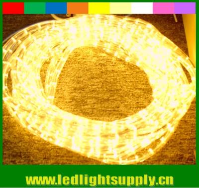 China 110V/220v yellow 2 wire led christmas rope lights decoration lights for sale
