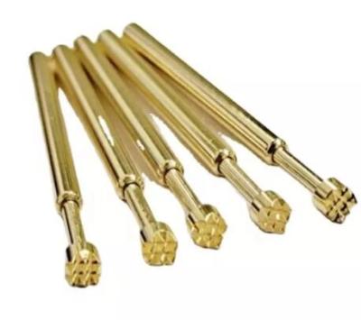 China Spring Load Brass Probe POGO Pin 2 AMP Connector DIP Low Resistance for sale