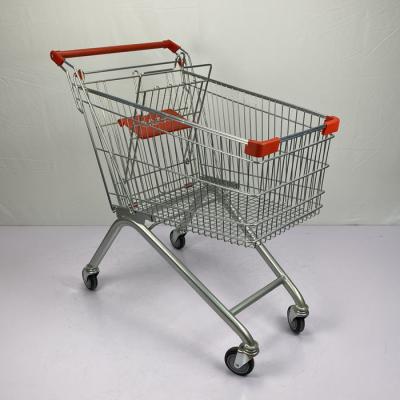 China De Europese Kar van het de Supermarktkarretje van het Stijl125l Q195 Staal met Kind Seat Te koop