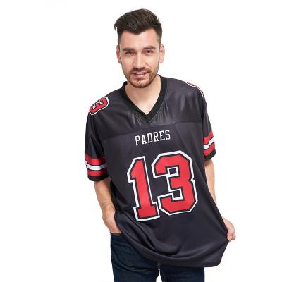China New Custom Team Name American Football Tank Top Antibacterial Design Stitched And Number High Quality Sublimated Unisex Tank Top for sale