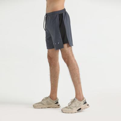 China High Quality Summer Mens Sport Shorts Anti-wrinkle Mesh Side Panel Drawstring Waist Polyester Breathable 100% Gym Shorts for sale