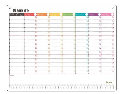 Chine Bloc-notes mensuel personnalisé de calendrier magnétique horizontal de réfrigérateur à vendre