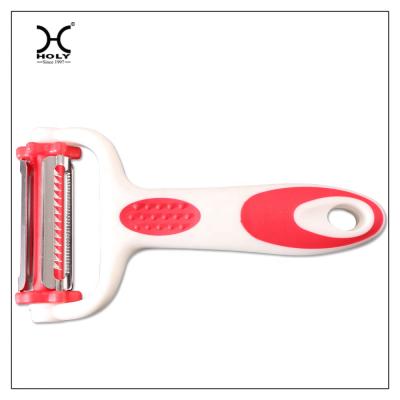 China 3 Viable In 1 Multifunctional Triple Rotary Julienne Fruit Peeler Knife Vegetable Grater Kitchen Instruments for sale