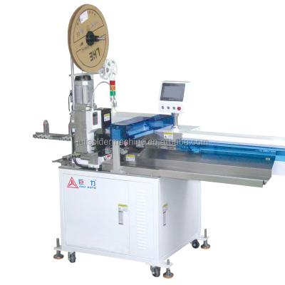 China Crimping 4 mm2 PVC Electronic wire automatic cutting stripping 6.3 Insert Substrate terminal crimping and tinting machine for sale